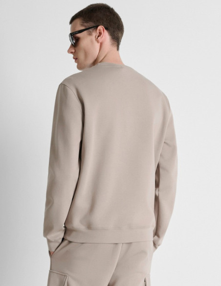 Antony Morato felpa girocollo regular fit in interlock con logo MMFL01175-FA150168 [4ae8d693]
