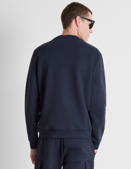 Antony Morato felpa girocollo regular fit in interlock con logo MMFL01175-FA150168 [f520cb9c]