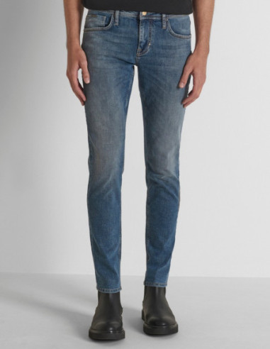 Antony Morato jeans tapered fit in blue denim Ozzy MMDT00241-FA750649-W02325 [3e644e39]