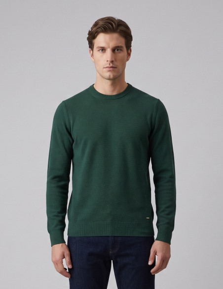 Markup maglia girocollo in misto viscosa punto riso MK9900014 [ed163f24]