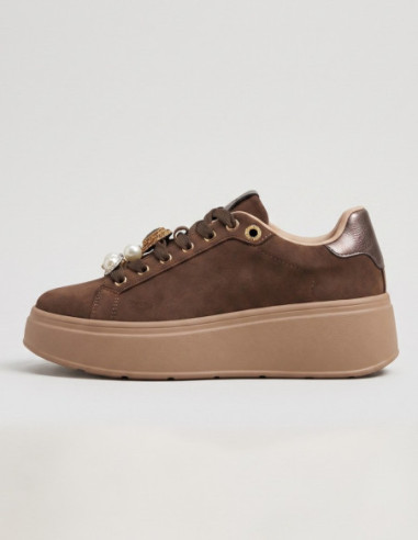 Gold & Gold sneaker platform con dettaglio gioiello GB1093 [df03588c]