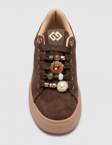 Gold & Gold sneaker platform con dettaglio gioiello GB1093 [681e9988]