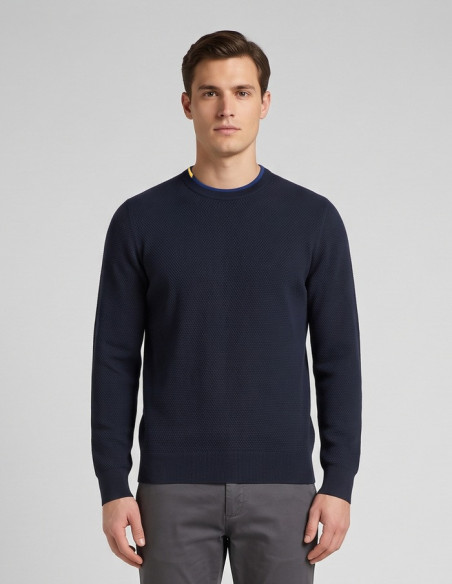 Markup maglia girocollo in misto viscosa punto riso MK9900124 [2305920a]