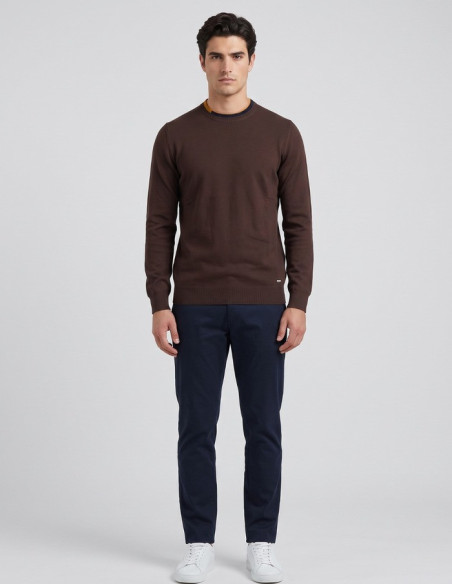 Markup maglia girocollo in misto viscosa punto riso MK9900124 [8f2207ee]