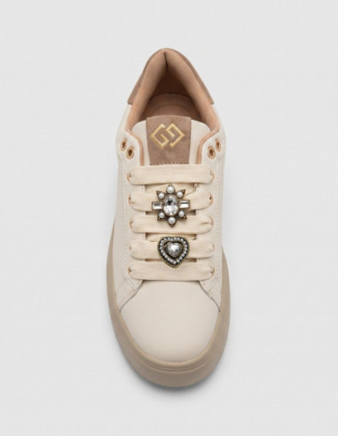 Gold & Gold sneaker platform con dettaglio gioiello GB1093 [15ca936a]