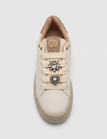 Gold & Gold sneaker platform con dettaglio gioiello GB1093 [15ca936a]