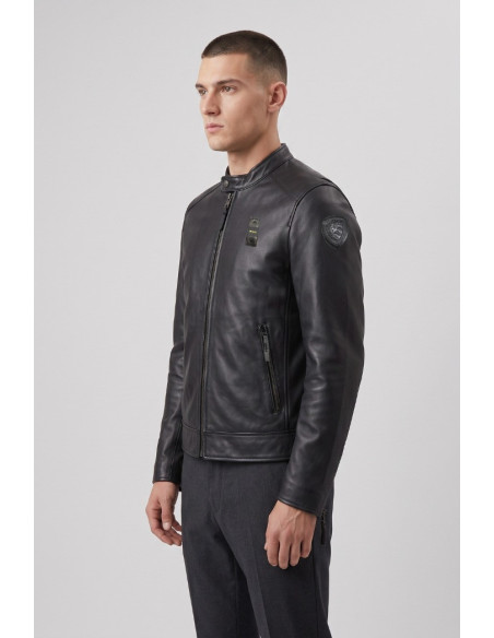 Blauer bomber in morbida pelle Ripley 26WBLUL02493-007340 [2983686a]