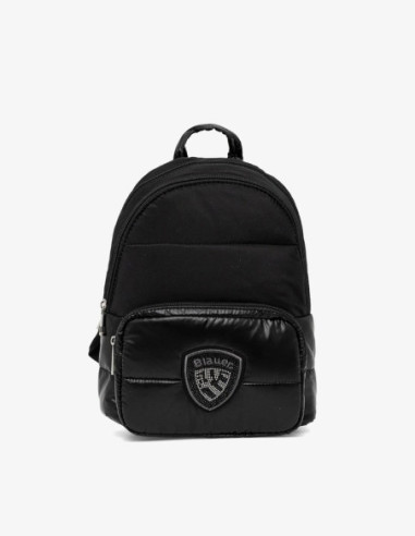 Blauer zaino trapuntato con logo F6WAVE04/PAD [b6b8b349]