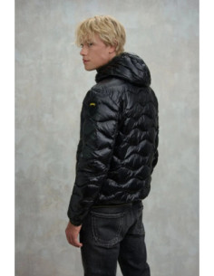 Blauer piumino ad onde con cappuccio Wave 26WBLUC03064-006355 [00bf7b51] 2