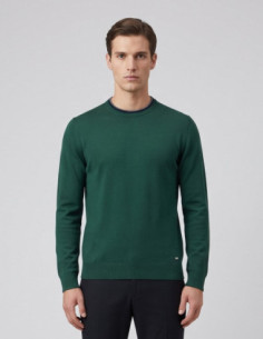 Markup maglia girocollo in misto viscosa con toppe MK20028 [8c24cae8]