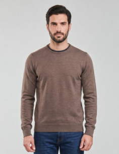 Markup maglia girocollo in misto viscosa con toppe MK20028 [d4fea72a]