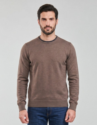 Markup maglia girocollo in misto viscosa con toppe MK20028 [d4fea72a]