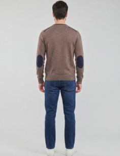 Markup maglia girocollo in misto viscosa con toppe MK20028 [d4fea72a] 2