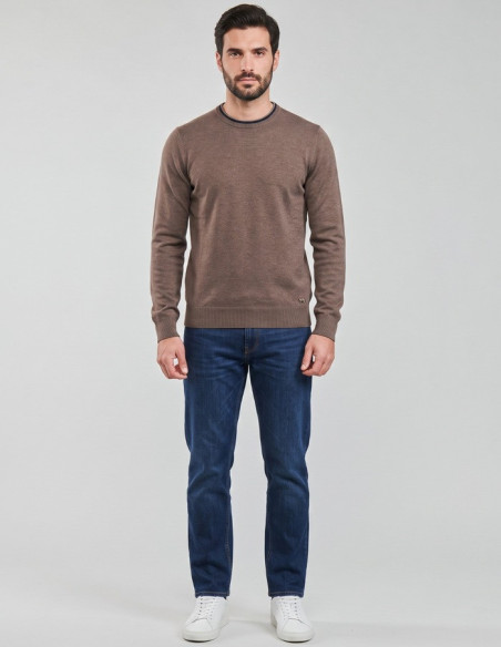 Markup maglia girocollo in misto viscosa con toppe MK20028 [bac52523]