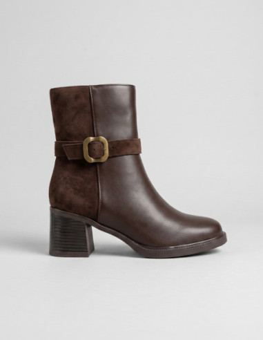 Gold & Gold stivale con tacco ed apertura a zip GY507 [f63f4bb7]