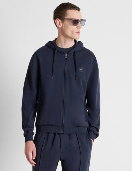 Antony Morato felpa cappuccio regular fit in interlock con logo MMFL01172-FA150168 [cef65eb3]