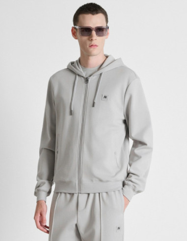 Antony Morato felpa cappuccio regular fit in interlock con logo MMFL01172-FA150168 [26675a04]