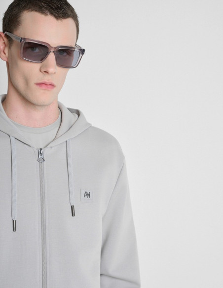 Antony Morato felpa cappuccio regular fit in interlock con logo MMFL01172-FA150168 [ff411909]