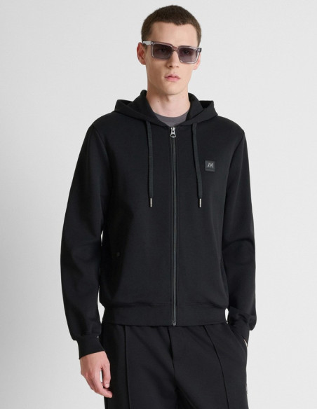 Antony Morato felpa cappuccio regular fit in interlock con logo MMFL01172-FA150168 [7eea5c39]