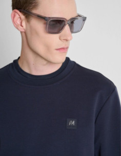 Antony Morato felpa girocollo regular fit in interlock con logo MMFL01171-FA150168 [3eec0e85] 2