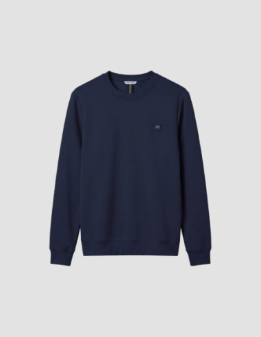 Antony Morato felpa girocollo regular fit in interlock con logo MMFL01171-FA150168 [5587cb92]