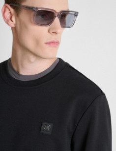 Antony Morato felpa girocollo regular fit in interlock con logo MMFL01171-FA150168 [8ef00c0f] 2