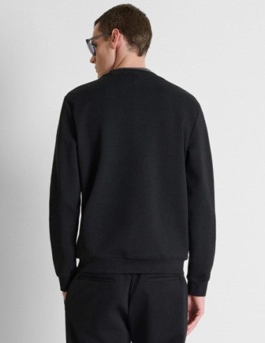 Antony Morato felpa girocollo regular fit in interlock con logo MMFL01171-FA150168 [e0cb8e06]