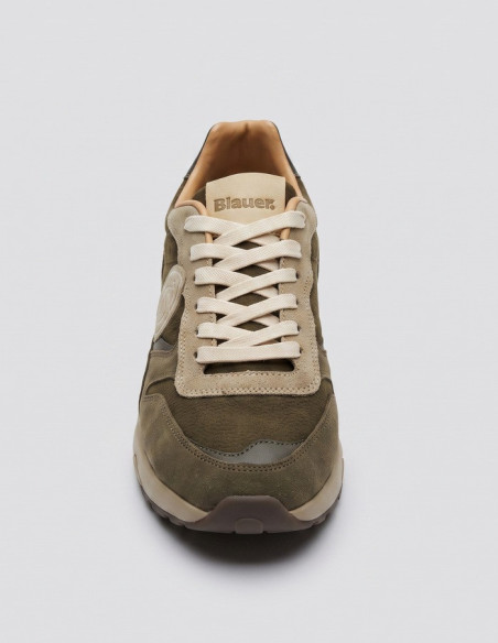 Blauer sneaker con scudetto OZARK01/NUS [9859798f]