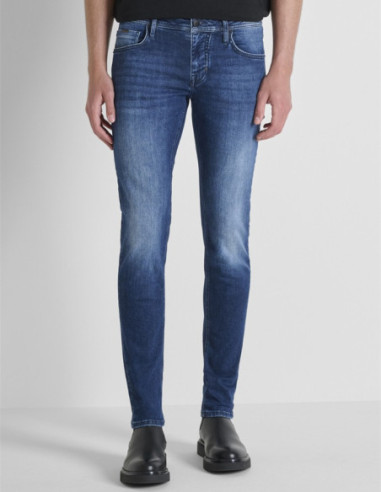 Antony Morato jeans tapered fit in titan blue icon Ozzy MMDT00241-FA750611-W12104 [e2d98627]