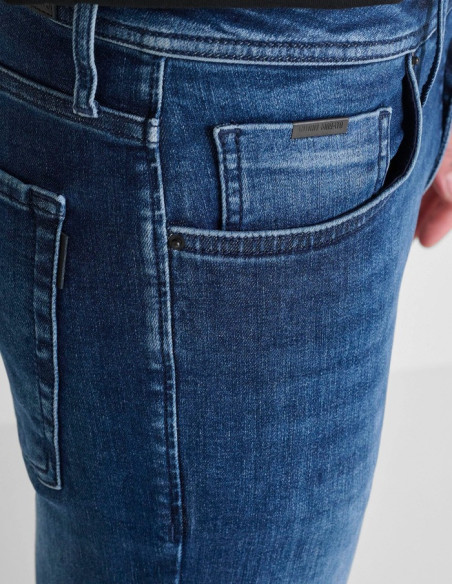 Antony Morato jeans tapered fit in titan blue icon Ozzy MMDT00241-FA750611-W12104 [8ce2042e]