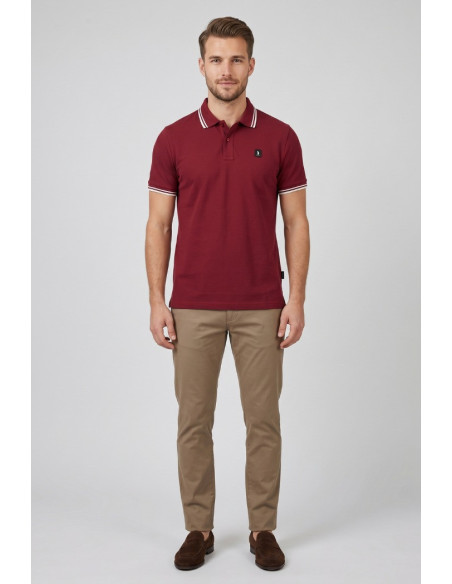 Refrigue polo in piquet stretch con dettagli a contrasto R5018M261 [4b5037c9]