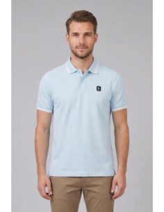 Refrigue polo in piquet stretch con dettagli a contrasto R5018M261 [a4ccac11]