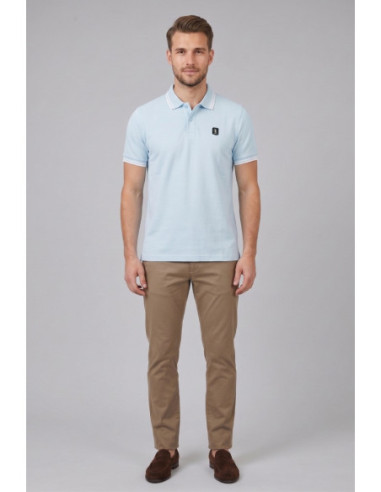 Refrigue polo in piquet stretch con dettagli a contrasto R5018M261 [caf72e18]