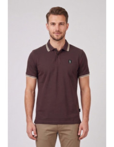 Refrigue polo in piquet stretch con dettagli a contrasto R5018M261 [6e82cb2f]