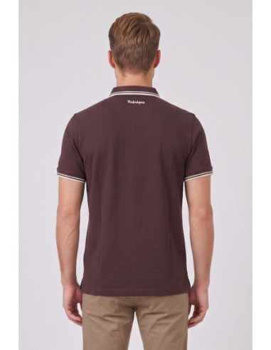 Refrigue polo in piquet stretch con dettagli a contrasto R5018M261 [b7a48822]