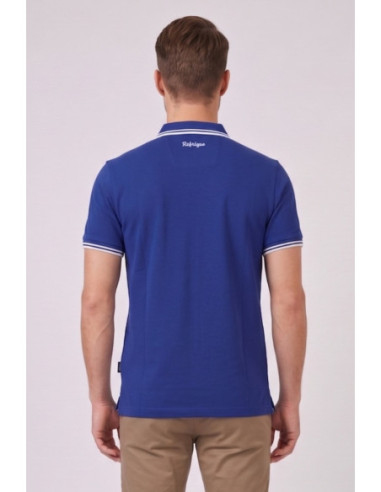 Refrigue polo in piquet stretch con dettagli a contrasto R5018M261 [1357390c]