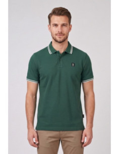 Refrigue polo in piquet stretch con dettagli a contrasto R5018M261 [b5372046]