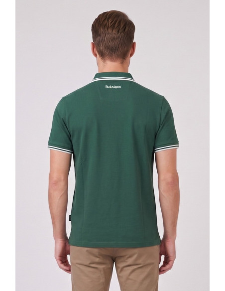 Refrigue polo in piquet stretch con dettagli a contrasto R5018M261 [6c11634b]