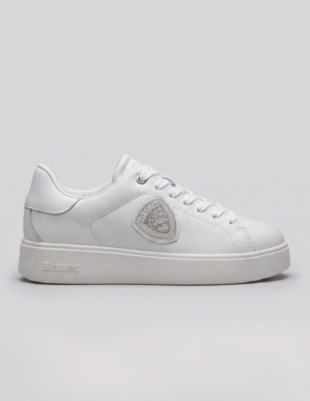 Blauer sneaker con logo strass VICTORY01/LEA [794f7c9d]