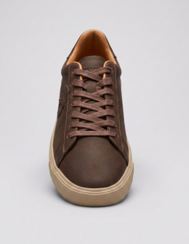 Blauer sneaker in pelle con logo BUCK13/NUB [21339005]