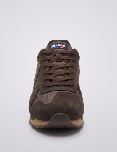 Blauer sneaker con scudetto QUEENS05/MES [883daf88]