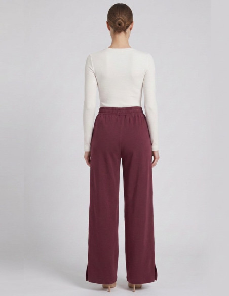 Markup pantalone in felpa interlock con spacchi MW2620011 [004d3814]