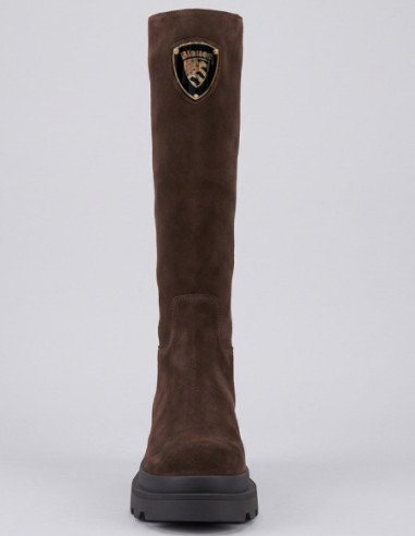 Blauer scarponcino in suede con zip KIMMEL13/SUE [305bc74a]