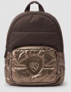 Blauer zaino trapuntato con logo F6WAVE04/PAD [c4b8a62e]