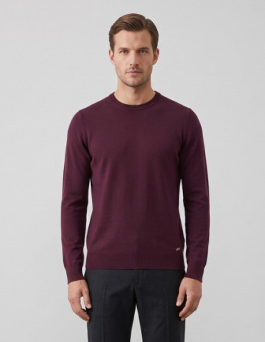 Markup maglia girocollo in misto viscosa punto riso MK9900014 [ca85a9d1]