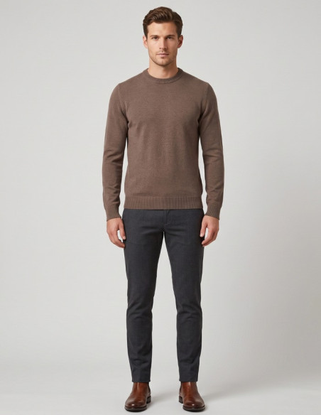 Markup maglia girocollo in misto viscosa punto riso MK9900014 [dbf7d0ef]