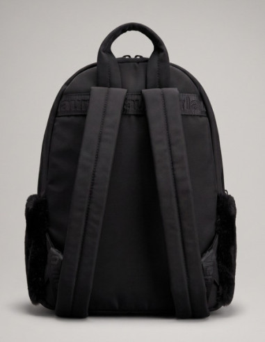 Blauer zaino in nylon ed ecopelliccia F6WAVE05/PAD [0475c13b]