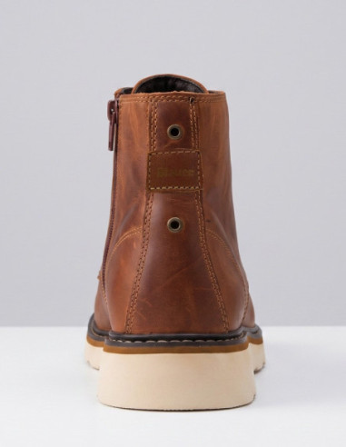 Blauer scarponcino in pelle F6NOLAN02/PUL [096443f7]