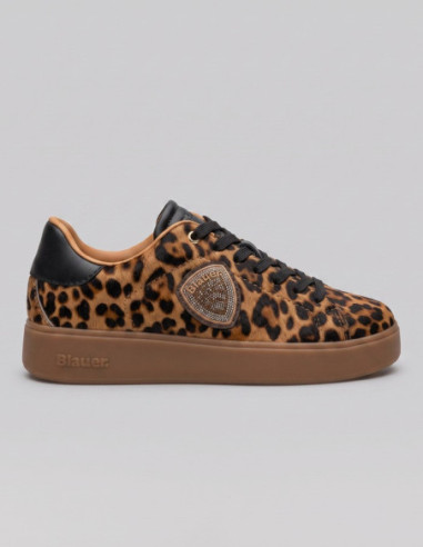 Blauer sneaker animalier F6VICTORY01/LEO [a85aa95b]