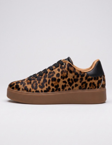 Blauer sneaker animalier F6VICTORY01/LEO [717cea56]